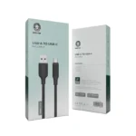 کابل شارژ USB-A به USB-C گرین لاین 1 متری 2.4آمپر مدل CNPVCATCBK - 8
