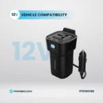 مبدل برق خودرو پاورولوژی مدل POWER INVERTER 150W P150INVBK - Image 7