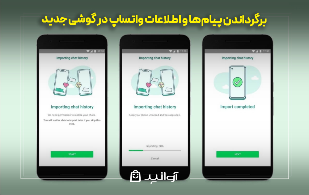 برگرداندن پیام‌ها و اطلاعات واتساپ در گوشی جدید