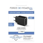 شارژر دیواری 25 وات فورس مدل FPLICS1C25WPDB USB-C PD - 4
