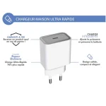 شارژر دیواری 30 وات فورس مدل FPLICS1C30WPDW USB-C PD - 5