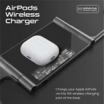 شارژر بی‌سیم پرومیت مدل AURAFOLD-TRIO با سه درگاه شارژ - 6