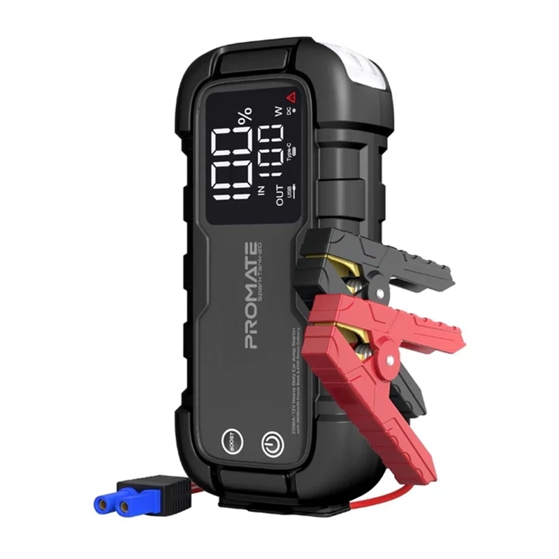 جامپ استارتر خودرو و پاوربانک پرومیت مدل sparktank-20 ظرفیت 20000 میلی آمپر ساعت - 1