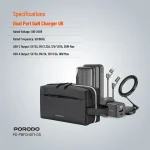 پک 6 در 1 پاوربانک، کابل شارژ، هولدر مگنتی ، آداپتور پرودو مدل Porodo Essentials 6 in 1 Ultimate Combo PD-PBFCH071-CB - Image 15