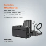 پک 6 در 1 پاوربانک، کابل شارژ، هولدر مگنتی ، آداپتور پرودو مدل Porodo Essentials 6 in 1 Ultimate Combo PD-PBFCH071-CB - Image 16