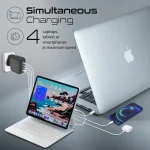 شارژر دیواری 100 وات پرومیت مدل GANPORT4-100PD - 3