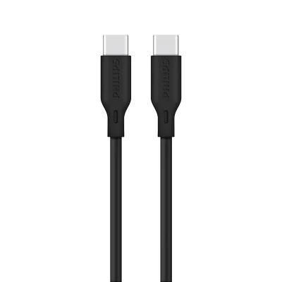 کابل تبدیل USB-C به USB-C فیلیپس مدل DLC4561CB طول 2 متر (65 وات)