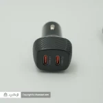 شارژر فندکی فیلیپس مدل DLP5522CC توان 60 وات (دو پورت USB-C بدنه فلزی) همراه با کابل یک متری - Image 3