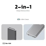 پاوربانک 20 وات تی سی اچ مدل Slim1020 ظرفیت 10000 میلی آمپر ساعت - Image 6